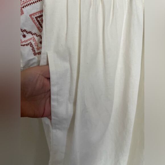 Madewell Embroidered-Sleeve Popover Midi Dress - Picture 6 of 15